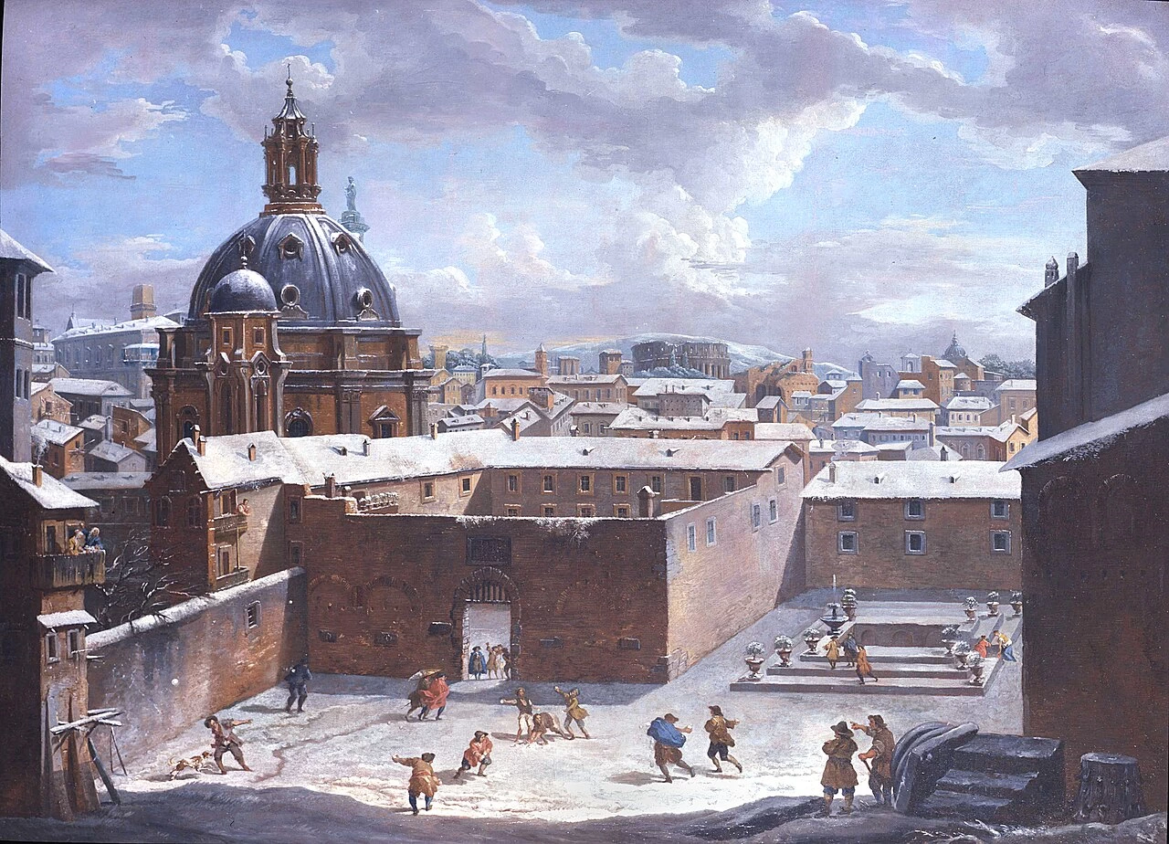Roma sotto la neve